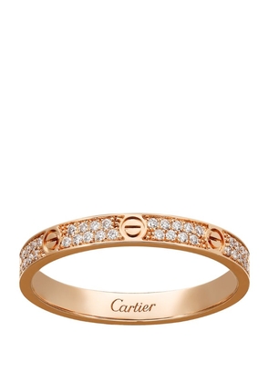 Cartier Rose Gold And Diamond Love Ring