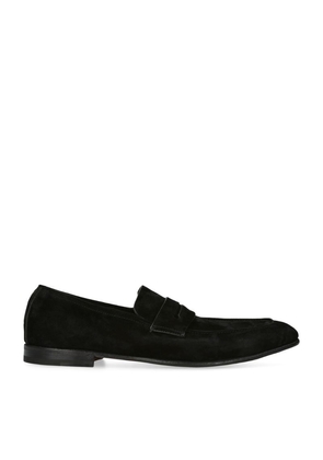 Zegna Suede L'Asola Loafers