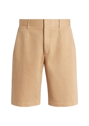 Zegna Cotton-Linen Summer Chino Shorts