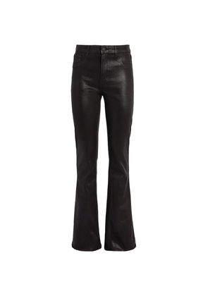 L'Agence Marty Coated Ultra High-Rise Flare Jean