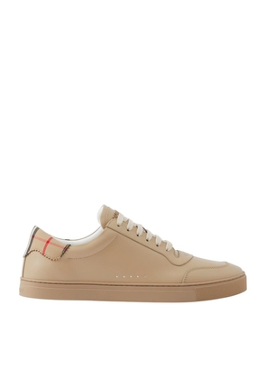 Burberry Leather Low-Top Sneakers