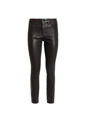 L'Agence Jyothi Coated High-Rise Split Ankle Jean