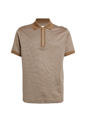 Paul Smith Cotton Contrast-Collar Polo Shirt