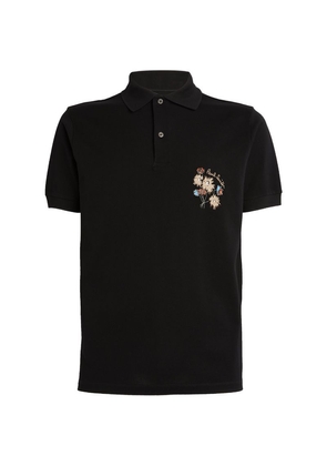 Paul Smith Floral Embroidered Polo Shirt