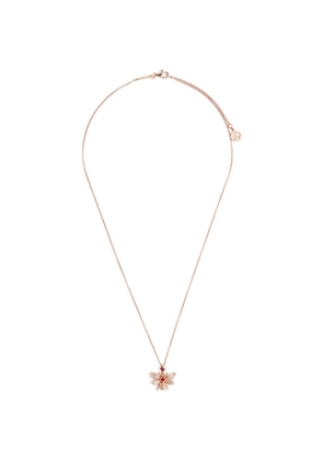 Bee Goddess Rose Gold And Diamond Queen Bee Necklace