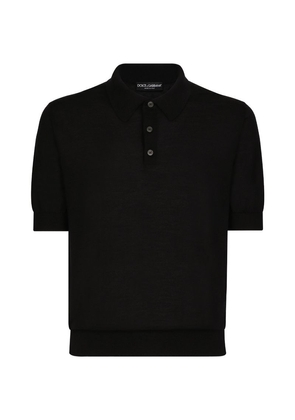 Dolce & Gabbana Cashmere Knitted Polo Shirt