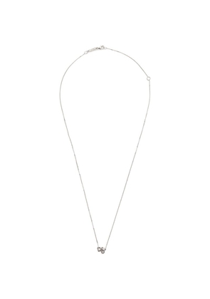 Suzanne Kalan White Gold And Diamond Inlay Necklace