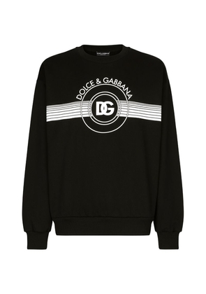 Dolce & Gabbana Dg Logo Print Sweatshirt