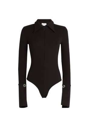 The Line By K Collared Zip-Up Bodysuit