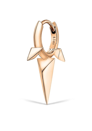 MARIA TASH Rose Gold Faceted Triple Long Spike Hoop Earring (6.5mm)