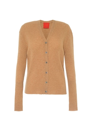 Cashmere In Love Inez Ribbed Cropped Cardigan