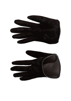 Balmain Velvet Driving Gloves