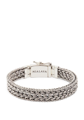 Nialaya Jewelry Sterling Silver Braided Chain Bracelet