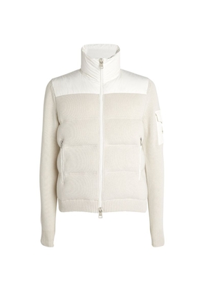 Moncler Wool-Blend Zip-Front Jacket