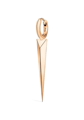 Maria Tash Rose Gold Faceted Grand Spike Hoop Earring (6.5Mm)