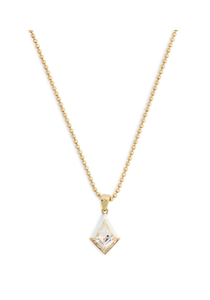 Emily P. Wheeler Yellow Gold, Diamond And White Topaz Twinkle Necklace