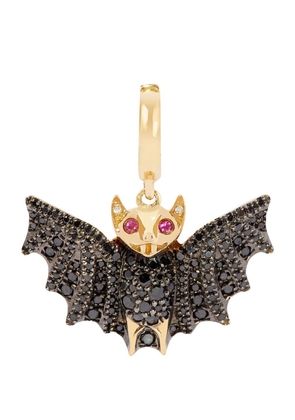 Annoushka Yellow Gold, Diamond And Ruby Mythology Bat Charm