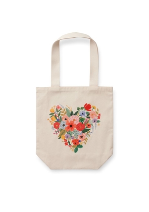 Rifle Paper Co. Canvas Floral Heart Tote Bag