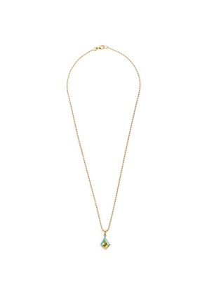 Emily P. Wheeler Yellow Gold, Diamond And Peridot Twinkle Necklace