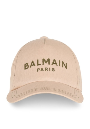 Balmain Embroidered Logo Cap