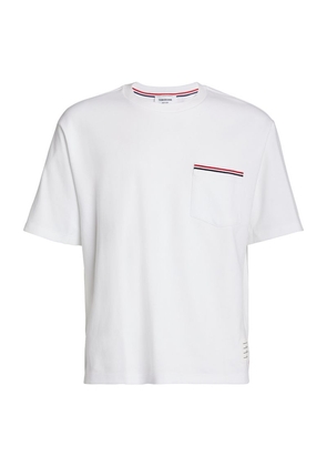 Thom Browne Oversized Tricolour Pocket T-Shirt