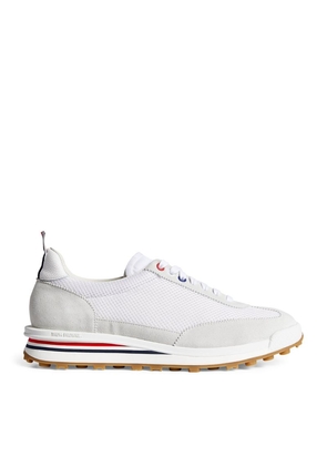 Thom Browne Suede-Trim Technical Tricolour Sneakers