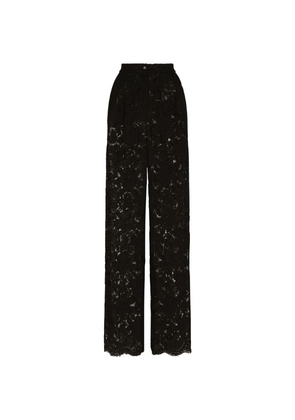 Dolce & Gabbana Lace Tailored Trousers