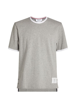 Thom Browne Contrast-Trim T-Shirt