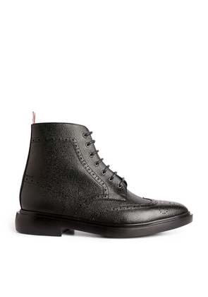 Thom Browne Leather Lace-Up Boots