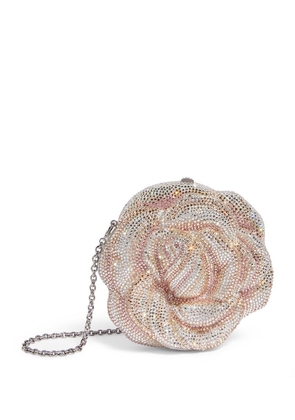 Judith Leiber Crystal-Embellished Rose Clutch Bag