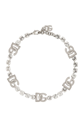 Dolce & Gabbana Crystal-Embellished Dg Necklace