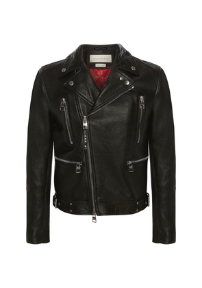 Alexander Mcqueen Leather Biker Jacket