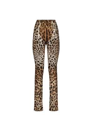 Dolce & Gabbana Kim Dolce & Gabbana Leopard Print Trousers
