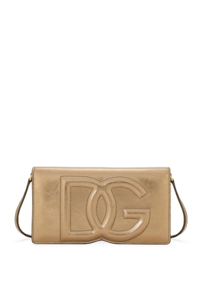Dolce & Gabbana Leather Logo Chain Wallet