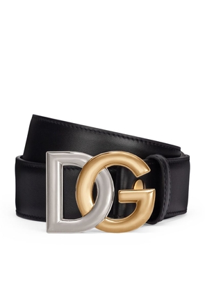 Dolce & Gabbana Double-Plated Dg-Logo Belt