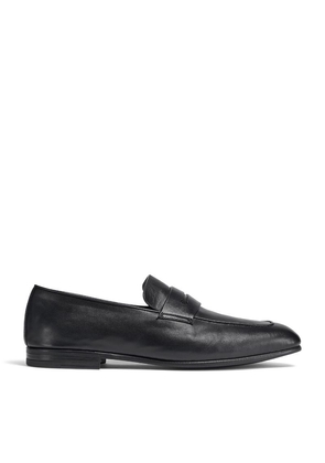 Zegna Leather Asola Penny Loafers
