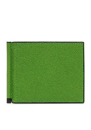 Valextra Leather Simple Grip Wallet