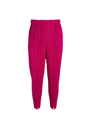 Homme Plissé Issey Miyake Split-Cuff Pleated Straight Trousers