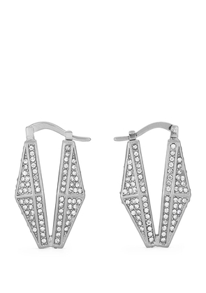 Jimmy Choo Embellished Diamond Chain Earrings
