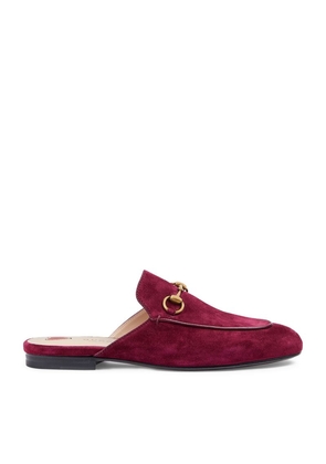 Gucci Suede Princetown Slippers