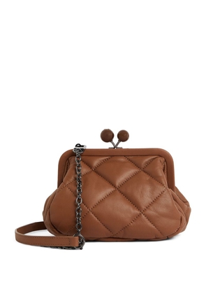Weekend Max Mara Leather Quilted Pasticcino Clutch Bag