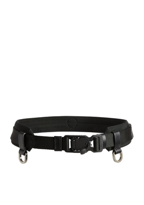 Giorgio Armani Leather-Trim Belt