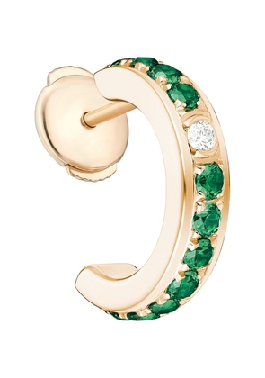 Piaget Rose Gold, Diamond And Emerald Possession Single Earring