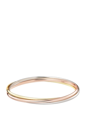 Cartier Small White, Rose And Yellow Gold Trinity Bracelet