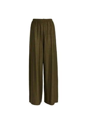 Eskandar Cashmere-Silk Flared Trousers