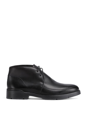Zegna Leather Cortina Lace-Up Boots