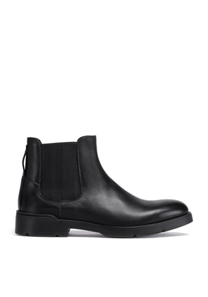Zegna Leather Cortina Chelsea Boots