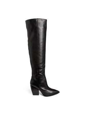 Allsaints Leather Reina Knee-High Boots 100