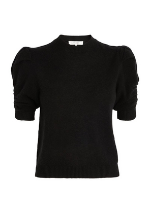 Frame Cashmere Short-Sleeve Sweater