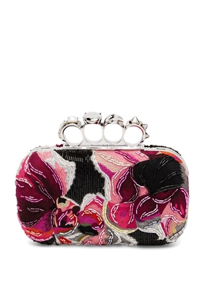 Alexander McQueen Embellished Four-Ring Clutch Bag